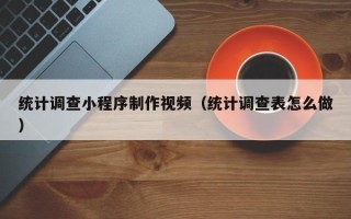 毕节统计调查小程序制作视频（统计调查表怎么做）
